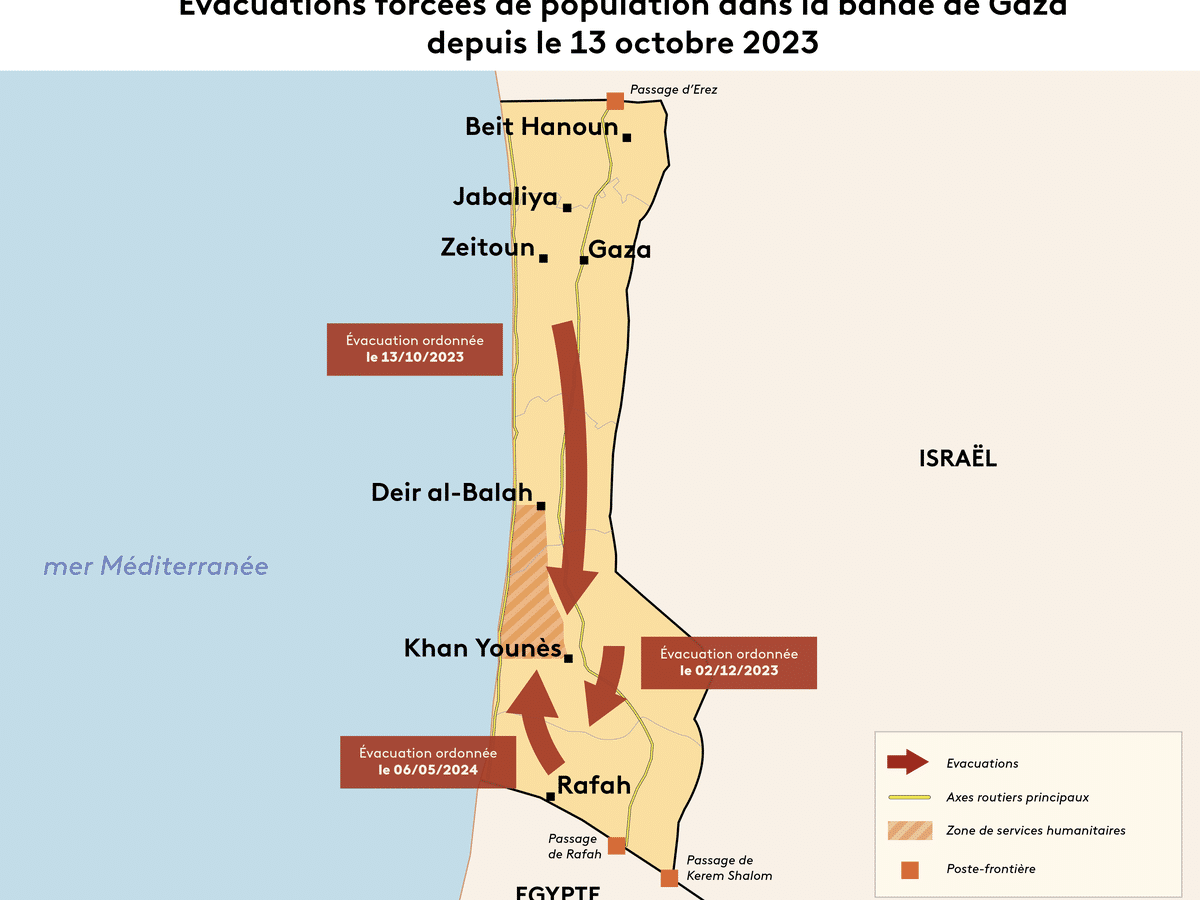 La bande de Gaza coupée en deux par les forces israéliennes : une opération militaire qui divise le territoire palestinien